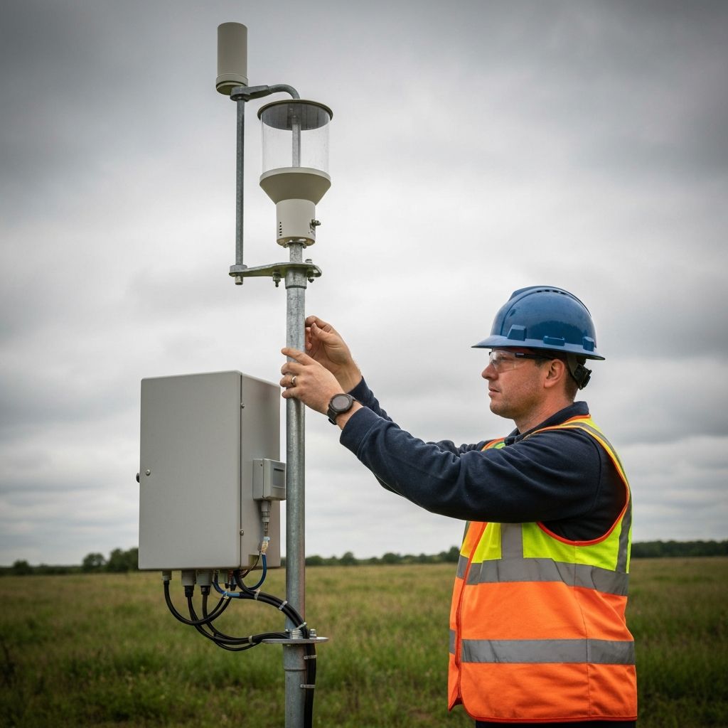 HandyInHand technician installing equipment